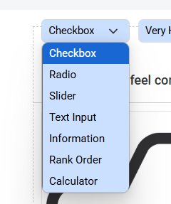 multiple question types